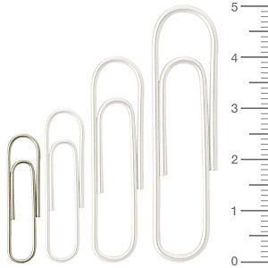Staples Clips niquelados para papel, antioxidables, 25 mm, plata, caja de 100 Staples Clips niquelados para papel, antioxidables, 25 mm, plata, caja de 100