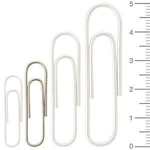 Staples Clips niquelados para papel, antioxidables, 32 mm, plata, caja de 100 Staples Clips niquelados para papel, antioxidables, 32 mm, plata, caja de 100