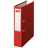 Staples Color Archivador de palanca, Folio, Lomo 80 mm, Capacidad 520 hojas, Cartón recubierto de polipropileno, Rojo Staples Color Archivador de palanca, Folio, Lomo 80 mm, Capacidad 520 hojas, Cartón recubierto de polipropileno, Rojo