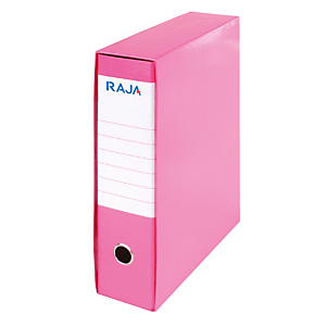 Staples Color Registratore archivio, Formato Commerciale, Dorso 8 cm, Cartone, Rosa scuro Staples Color Registratore archivio, Formato Commerciale, Dorso 8 cm, Cartone, Rosa scuro