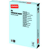 Staples Coloured Paper Papel de Colores para Faxes, Fotocopiadoras, Impresoras Láser e Impresoras de Inyección de Tinta Azul Pastel A4 80 g/m² Staples Coloured Paper Papel de Colores para Faxes, Fotocopiadoras, Impresoras Láser e Impresoras de Inyección de Tinta Azul Pastel A4 80 g/m²