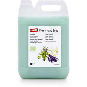 Staples Crema lavamani Nutriente Erbe selvatiche & Lavanda, Colore Verde, Tanica 5 l Staples Crema lavamani Nutriente Erbe selvatiche & Lavanda, Colore Verde, Tanica 5 l