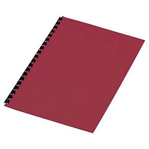Staples Cubiertas de encuadernación A4 símil cuero 250 micras rojo 100 unid Staples Cubiertas de encuadernación A4 símil cuero 250 micras rojo 100 unid