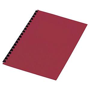 Staples Cubiertas de encuadernación A4 símil cuero 250 micras rojo 25 unid Staples Cubiertas de encuadernación A4 símil cuero 250 micras rojo 25 unid