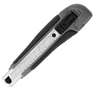 Staples Cutter con revestimiento plástico de hoja retráctil gris hoja de 18 mm Staples Cutter con revestimiento plástico de hoja retráctil gris hoja de 18 mm