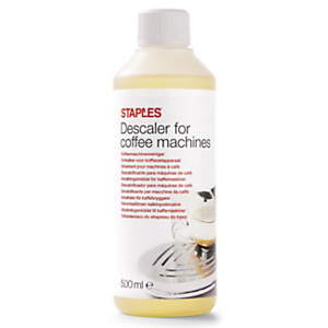 Staples Decalcificante per macchine da caffè, Concentrato trasparente, 500 ml Staples Decalcificante per macchine da caffè, Concentrato trasparente, 500 ml