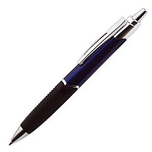 Staples Delta Elite Bolígrafo retráctil de punta de bola, punta mediana, cuerpo de plástico negro con grip, tinta negra Staples Delta Elite Bolígrafo retráctil de punta de bola, punta mediana, cuerpo de plástico negro con grip, tinta negra