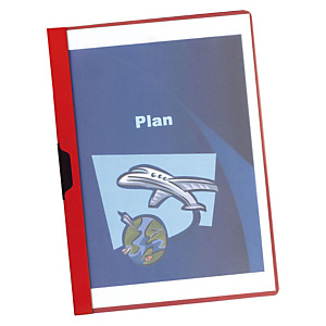 Staples Dossier de pinza, A4, PVC, 60 hojas, rojo Staples Dossier de pinza, A4, PVC, 60 hojas, rojo
