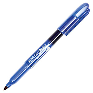 Staples DuraMark, Marcatore permanente a inchiostro liquido, Punta tonda, 1-3 mm, Inchiostro non tossico, Blu Staples DuraMark, Marcatore permanente a inchiostro liquido, Punta tonda, 1-3 mm, Inchiostro non tossico, Blu