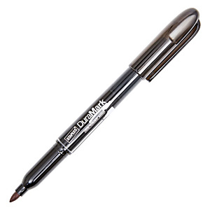 Staples DuraMark, Marcatore permanente a inchiostro liquido, Punta tonda, 1-3 mm, Inchiostro non tossico, Nero Staples DuraMark, Marcatore permanente a inchiostro liquido, Punta tonda, 1-3 mm, Inchiostro non tossico, Nero