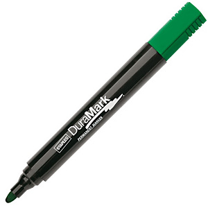 Staples DuraMark, Marcatore permanente, Punta tonda, 1,5 mm - 3 mm, Verde (confezione 10 pezzi) Staples DuraMark, Marcatore permanente, Punta tonda, 1,5 mm - 3 mm, Verde (confezione 10 pezzi)