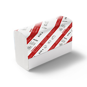 Staples Essuie-mains double épaisseur pliage enchevêtré (en V) - Carton 15 paquets 210 feuilles Staples Essuie-mains double épaisseur pliage enchevêtré (en V) - Carton 15 paquets 210 feuilles