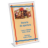 Staples Expositor de sobremesa en L A4 Staples Expositor de sobremesa en L A4