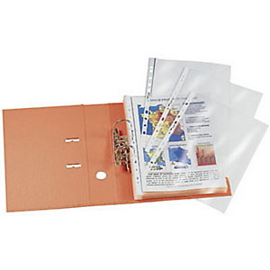 Staples Funda perforada, A4, polipropileno de 90 micras, 11 orificios, rugosa, transparente Staples Funda perforada, A4, polipropileno de 90 micras, 11 orificios, rugosa, transparente