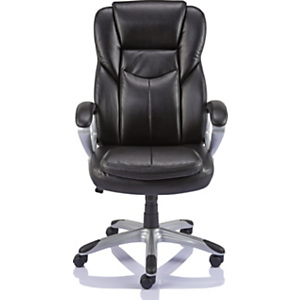 Staples Giuseppe Sillón de dirección, piel reconstituida, altura 107-117 cm, negro Staples Giuseppe Sillón de dirección, piel reconstituida, altura 107-117 cm, negro