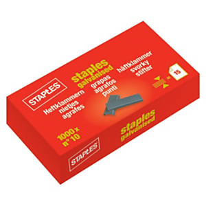 Staples Grapas mini nº 10 galvanizadas Staples Grapas mini nº 10 galvanizadas