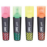 Staples Hype Marcador con tinta líquida y cuerpo redondo, punta biselada, ancho de línea de 1 a 5 mm, tinta no tóxica, colores variados: Rosa, verde, amarillo y naranja Staples Hype Marcador con tinta líquida y cuerpo redondo, punta biselada, ancho de línea de 1 a 5 mm, tinta no tóxica, colores variados: Rosa, verde, amarillo y naranja