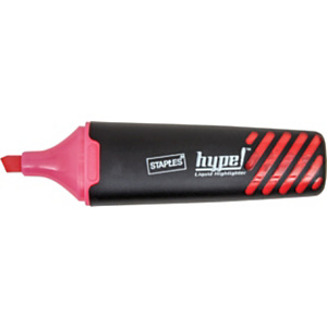 Staples Hype Marcador con tinta líquida y cuerpo redondo, punta biselada, ancho de línea de 1 a 5 mm, tinta no tóxica, rosa Staples Hype Marcador con tinta líquida y cuerpo redondo, punta biselada, ancho de línea de 1 a 5 mm, tinta no tóxica, rosa
