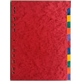 Staples Intercalaires A4 carte lustrée 225 g/m² - 12 onglets couleur Staples Intercalaires A4 carte lustrée 225 g/m² - 12 onglets couleur