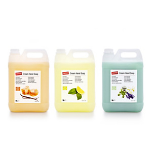 Staples Jabón de manos nutritivo en crema con aroma a hierbas silvestres y lavanda verde 5 l, garrafa Staples Jabón de manos nutritivo en crema con aroma a hierbas silvestres y lavanda verde 5 l, garrafa