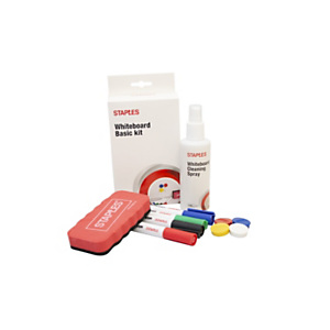 Staples Kit de accesorios básicos para pizarra blanca de borrado en seco Staples Kit de accesorios básicos para pizarra blanca de borrado en seco