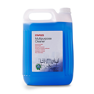 Staples Limpiador multiusos, fragancia limón fresco, concentrado azul, 5 L Staples Limpiador multiusos, fragancia limón fresco, concentrado azul, 5 L
