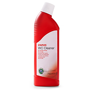 Staples Limpiador WC, fragancia de pino, concentrado rojo, 750 ml Staples Limpiador WC, fragancia de pino, concentrado rojo, 750 ml