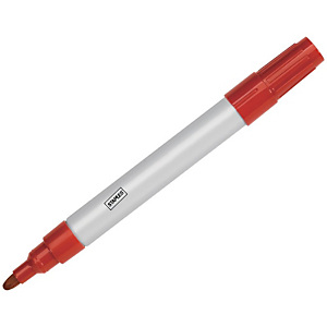 Staples Marcador permanente, punta ojival, 1,5-3 mm, rojo Staples Marcador permanente, punta ojival, 1,5-3 mm, rojo
