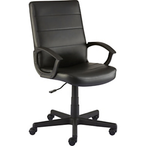 Staples Ormond Sillón de dirección, piel sintética, altura 96-107 cm, negro Staples Ormond Sillón de dirección, piel sintética, altura 96-107 cm, negro