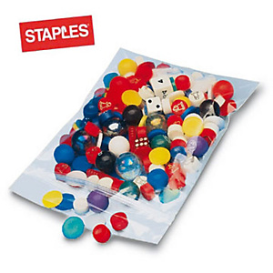 Staples Paquete de 100 bolsas herméticas transparentes de polietileno con autocierre de 230 x 320 mm Staples Paquete de 100 bolsas herméticas transparentes de polietileno con autocierre de 230 x 320 mm