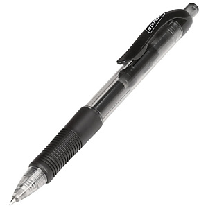 Staples Penna gel a scatto, Punta 0,7 mm, Fusto trasparente con grip, Inchiostro nero (confezione 12 pezzi) Staples Penna gel a scatto, Punta 0,7 mm, Fusto trasparente con grip, Inchiostro nero (confezione 12 pezzi)