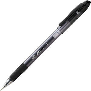 Staples Aura Penna gel Stick, Punta media da 0,7 mm, Fusto traslucido con grip, Inchiostro nero Staples Aura Penna gel Stick, Punta media da 0,7 mm, Fusto traslucido con grip, Inchiostro nero