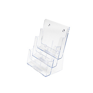 Staples Portadepliant, 3 scomparti, Polistirene, Trasparente Staples Portadepliant, 3 scomparti, Polistirene, Trasparente