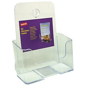 Staples Portafolletos de sobremesa A5 de 1 compartimento Staples Portafolletos de sobremesa A5 de 1 compartimento