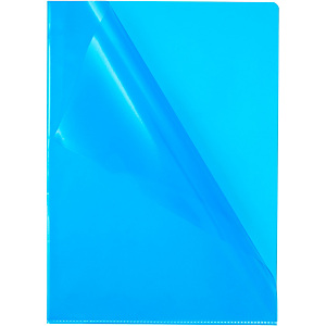 Staples Premium Cartellina con apertura a "L", A4, Trasparente con effetto goffrato, PVC, Blu, 302 x 217 mm, Confezione da 10 Staples Premium Cartellina con apertura a "L", A4, Trasparente con effetto goffrato, PVC, Blu, 302 x 217 mm, Confezione da 10
