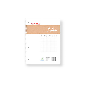 Staples Quaderni spiralati f.to A4 con margine interno (confezione 10 pezzi) Staples Quaderni spiralati f.to A4 con margine interno (confezione 10 pezzi)