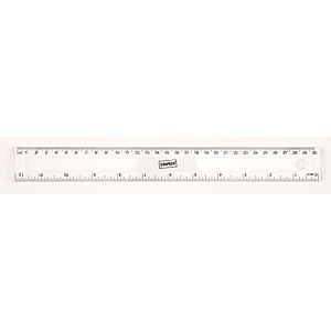 Staples Regla, 30 cm/12 pulgadas, transparente Staples Regla, 30 cm/12 pulgadas, transparente