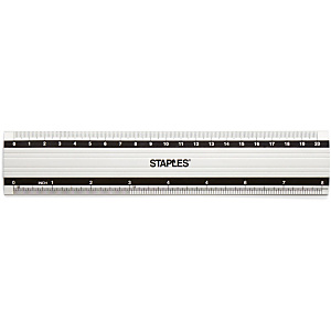 Staples Regla, aluminio, 20 cm\8 pulgadas Staples Regla, aluminio, 20 cm\8 pulgadas