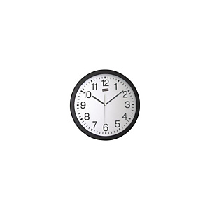 Staples Reloj analógico de pared negro Staples Reloj analógico de pared negro