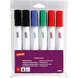 Staples Remarx™ Rotulador de pizarra blanca, Tinta no permanente, Punta ojival de 1,5 a 3 mm, Colores variados Staples Remarx™ Rotulador de pizarra blanca, Tinta no permanente, Punta ojival de 1,5 a 3 mm, Colores variados