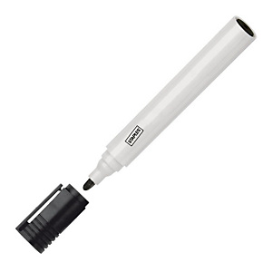 Staples Remarx™ Rotulador de pizarra blanca, Tinta no permanente, Punta ojival de 1,5 a 3 mm, Negro Staples Remarx™ Rotulador de pizarra blanca, Tinta no permanente, Punta ojival de 1,5 a 3 mm, Negro