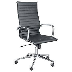 Staples Ridge Sillón de dirección, piel flor, altura 107,5-118 cm, negro Staples Ridge Sillón de dirección, piel flor, altura 107,5-118 cm, negro