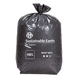 Staples Sac poubelle 160 L noir pour déchets lourds en plastique recyclé 65 microns diamètre 95 x H.130 cm (10 rouleaux de 10 sacs) Staples Sac poubelle 160 L noir pour déchets lourds en plastique recyclé 65 microns diamètre 95 x H.130 cm (10 rouleaux de 10 sacs)