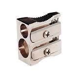 Staples Sacapuntas en cuña, doble orificio, aluminio, 116 x 47 x 14 mm, Paquete de 10 Staples Sacapuntas en cuña, doble orificio, aluminio, 116 x 47 x 14 mm, Paquete de 10
