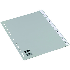 Staples Separador de índice, A4, conjunto de 1-10 pestañas