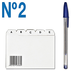 Staples Separador para fichas A-Z Nº 2 (105 x 74 mm) Staples Separador para fichas A-Z Nº 2 (105 x 74 mm)