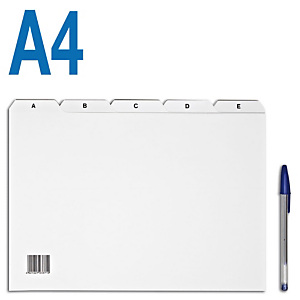 Staples Separador para fichas A-Z A4 (297 x 210 mm) Staples Separador para fichas A-Z A4 (297 x 210 mm)