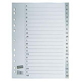 Staples Separador preimpreso, folio, polipropileno, 20 pestañas, gris Staples Separador preimpreso, folio, polipropileno, 20 pestañas, gris