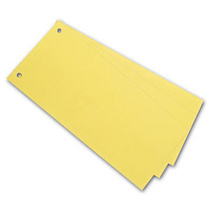 Staples Separadores, 240 x 105 mm, cartón, 100 pestañas, amarillo Staples Separadores, 240 x 105 mm, cartón, 100 pestañas, amarillo