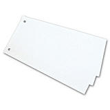 Staples Separadores, 240 x 105 mm, cartón, 100 pestañas, blanco Staples Separadores, 240 x 105 mm, cartón, 100 pestañas, blanco